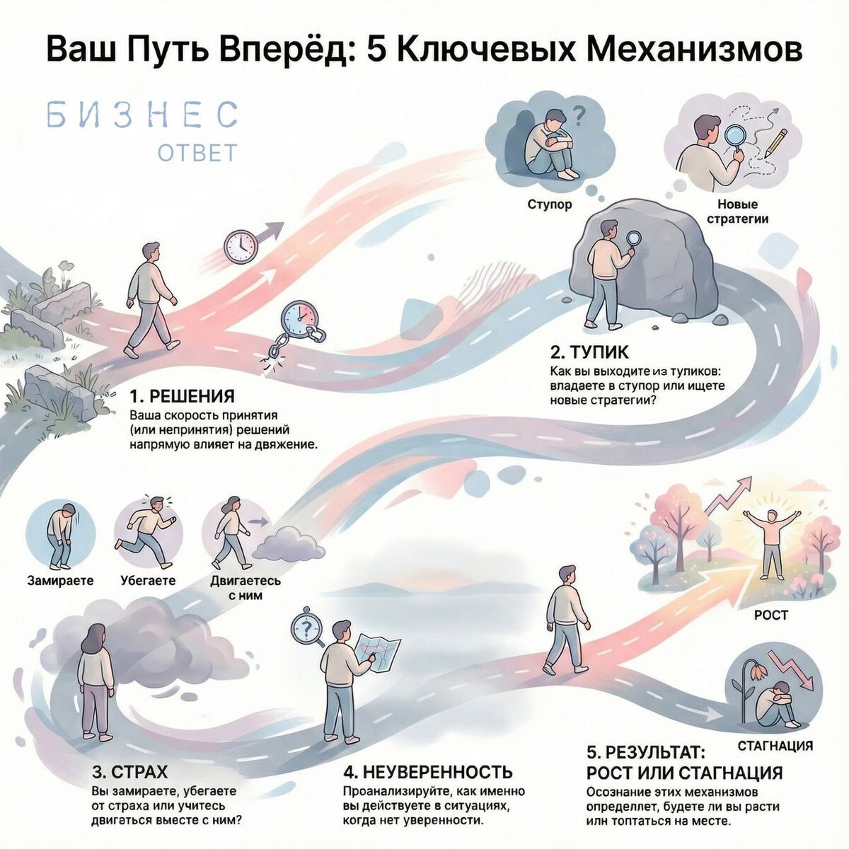 Не ждите, пока страх пройдёт. Научитесь брать его с собой в дорогу как попутчика, который просто очень эмоционально переживает за ваш успех