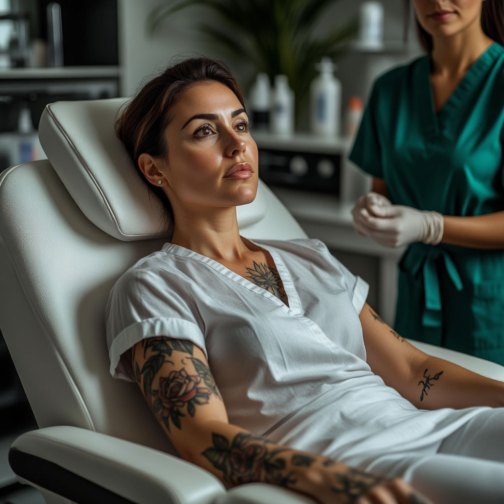 Удаление татуировки это не 1 сеанс