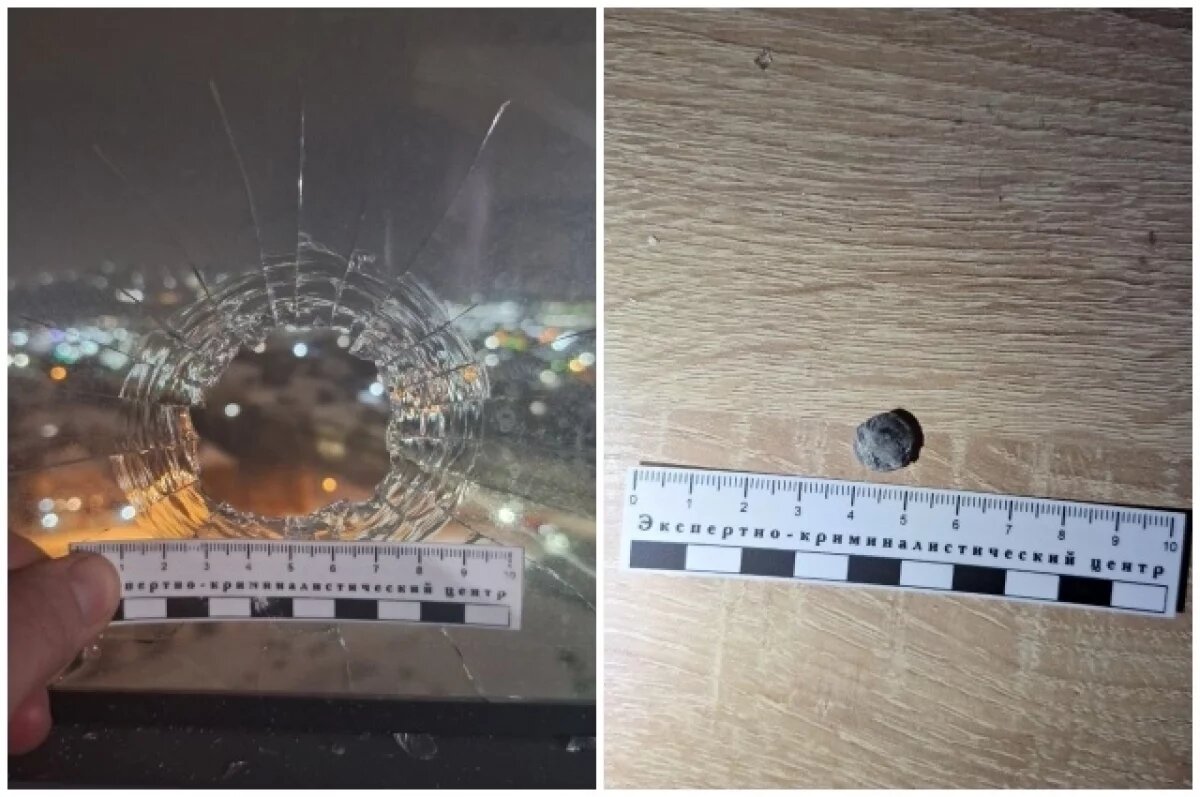    Пули от стрельбы на Покровке в Красноярске попали в окна жилого дома