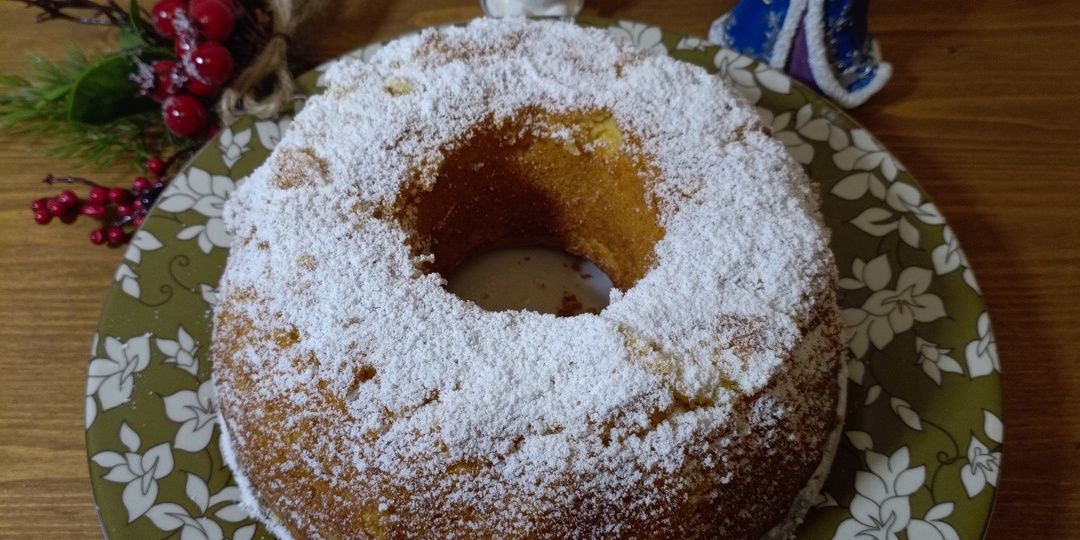 Рождественский кекс с мандаринами