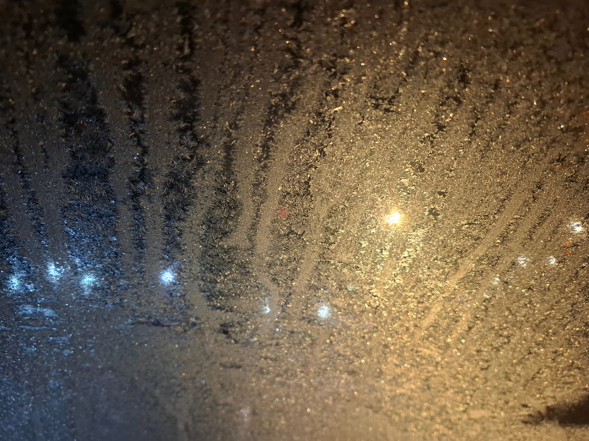 Лобовое утром 