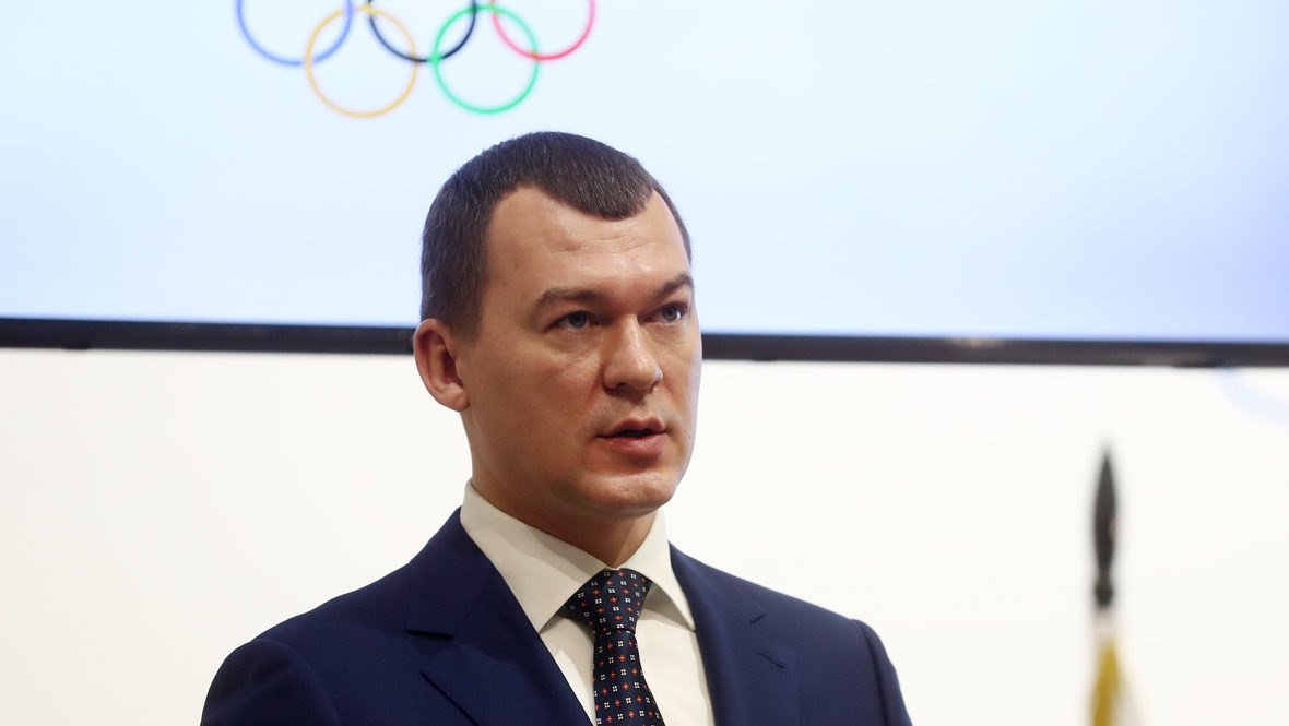    Министр спорта РФ Михаил Дегтярев.Федор Успенский