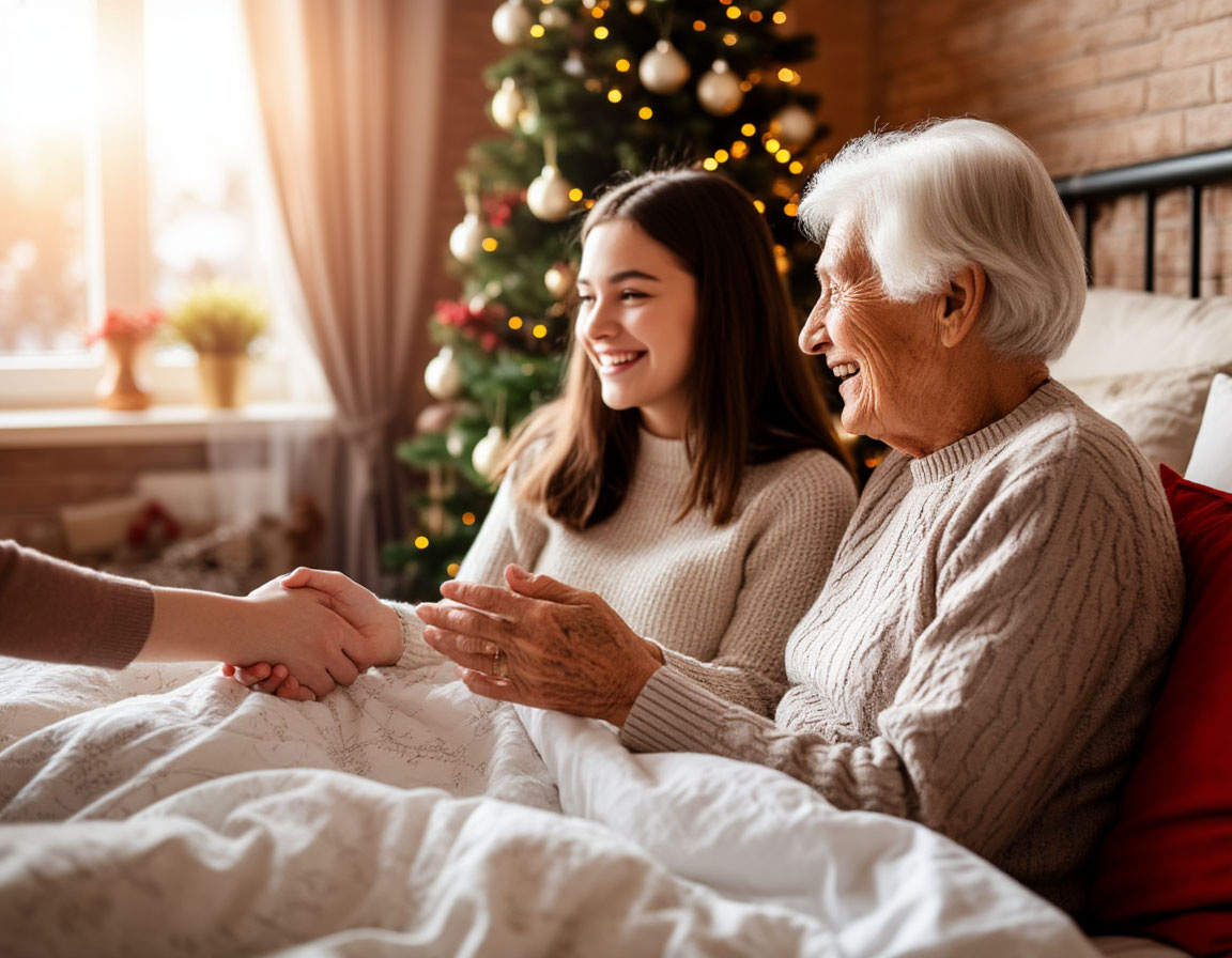 Приятные разговоры с родными в уютной обстановке