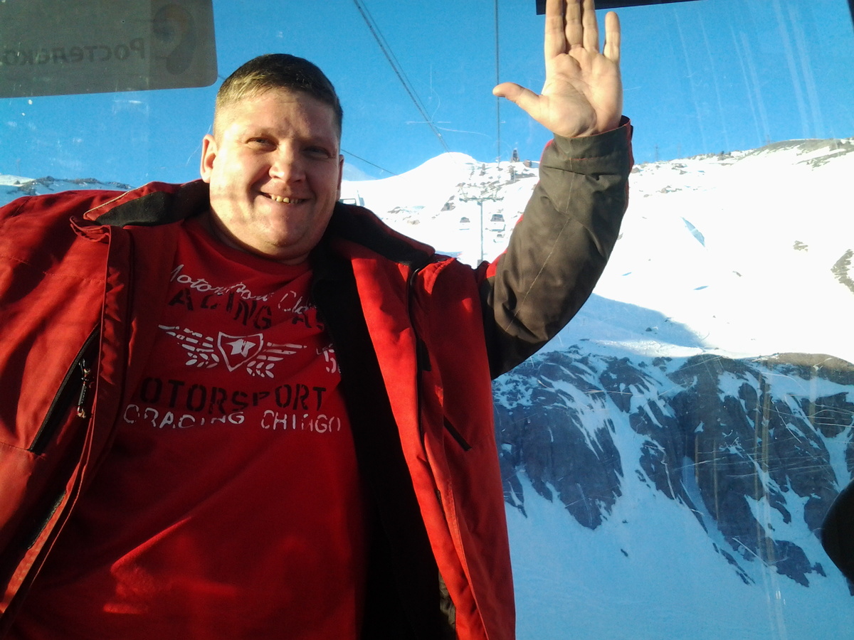 На канатной дороге к Эльбрусу.