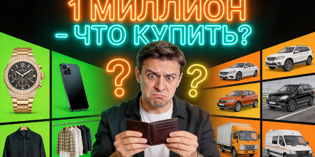 1 МИЛЛИОН РУБЛЕЙ — ЧТО КУПИТЬ? (Спойлер: билет на автобус)