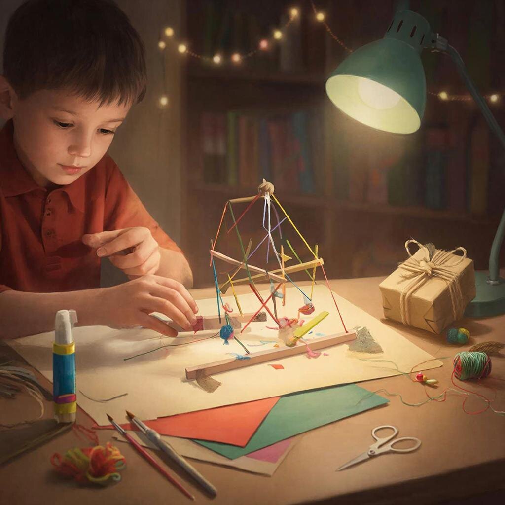 Ваша задача — не помогать, а наблюдать. Самый ценный подарок сегодня сделаете не вы и не он. Его собственный ум сделает подарок вам, позволив заглянуть в своё будущее. Позитивное Будущее: дай ребёнку развиваться! 