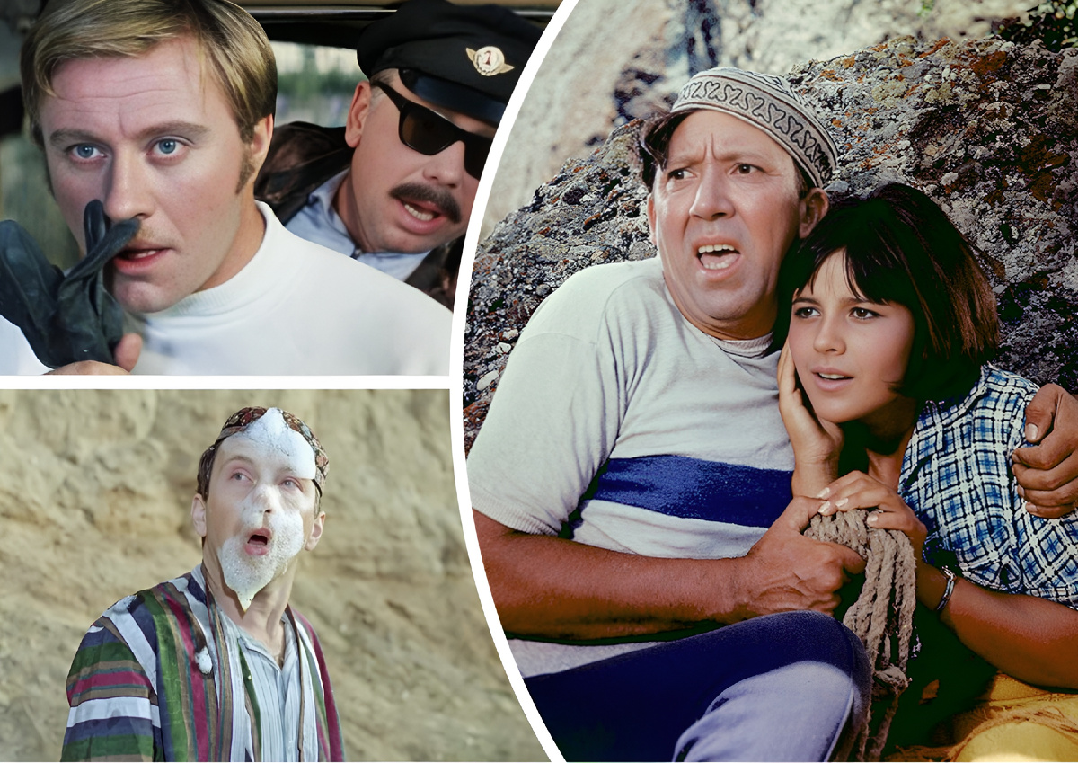 фотоколлаж к тесту - Угадайте советский фильм по описанию