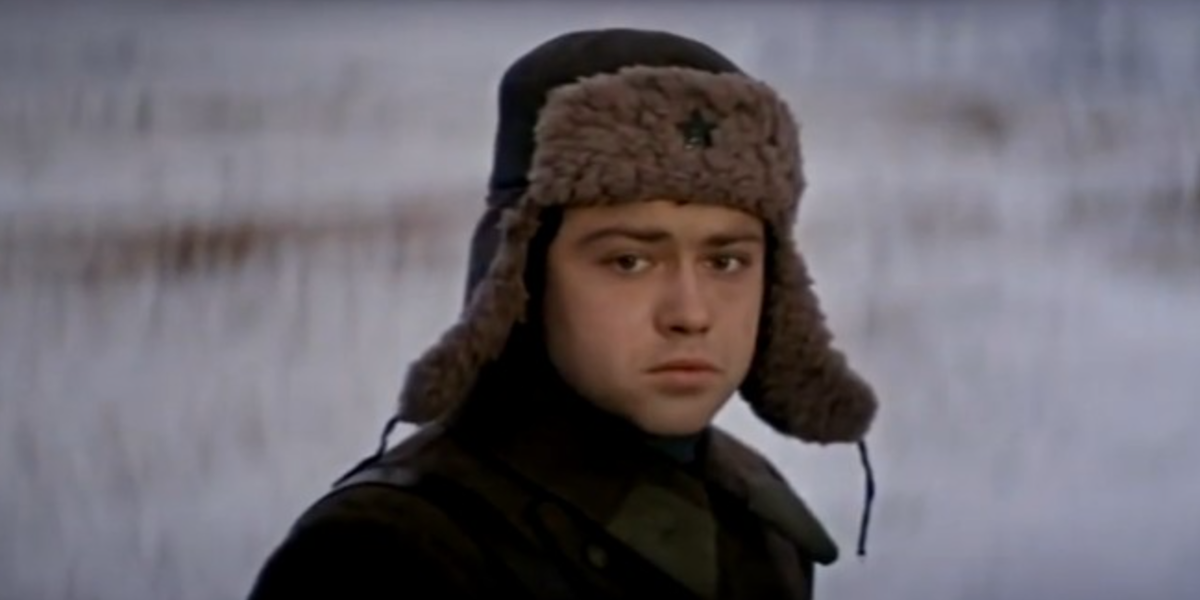 Александр Воеводин в фильме "Горячий снег"