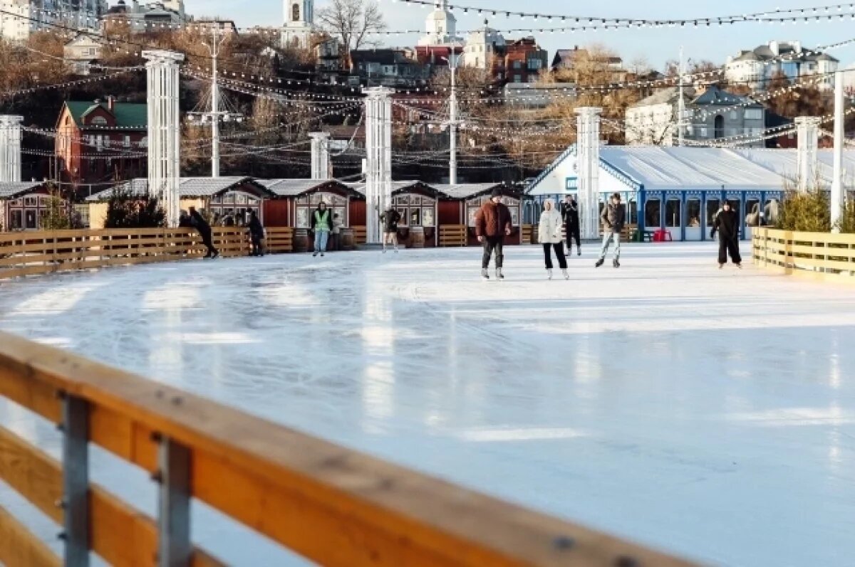    За день свыше 1,5 тысяч воронежцев посетили каток на Адмиралтейской площади