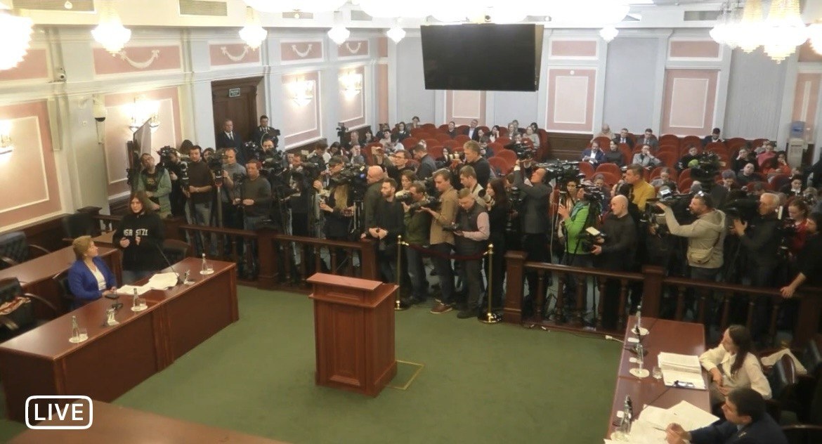 Скриншот из трансляции ВС РФ по делу Долиной-Лурье