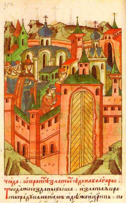 Владимирские ворота до разрушения.