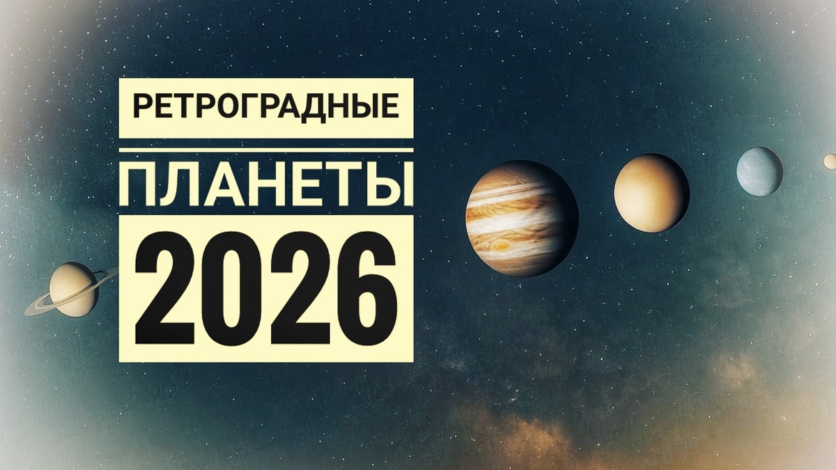 Расписание ретроградности планет в 2026 году