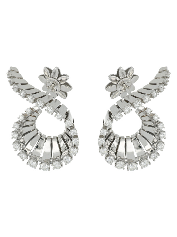 Серьги FerriFirenze Vito из белого золота с бриллиантами