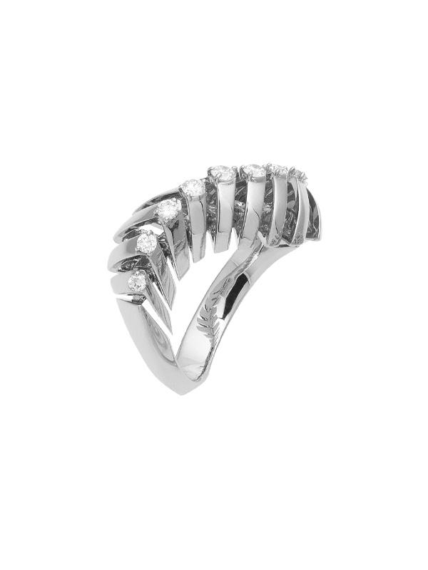 Кольцо FerriFirenze Soffio из белого золота с бриллиантами