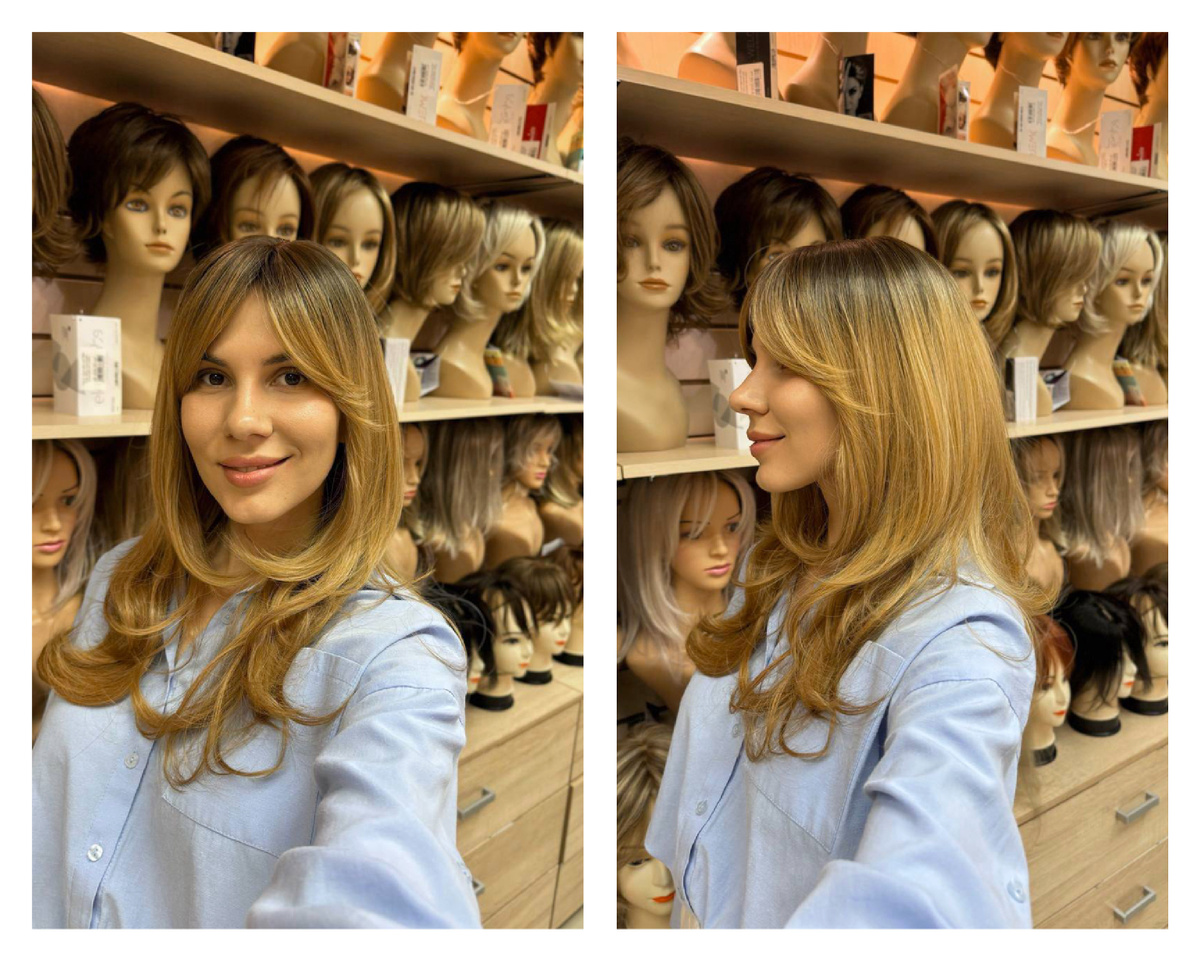 Искусственный парик из термоволокна LC6140-1