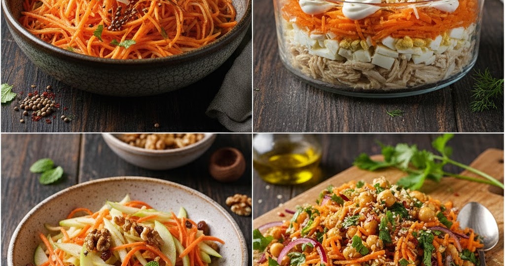 🥕 Топ-5 Рецептов Салатов с Морковью