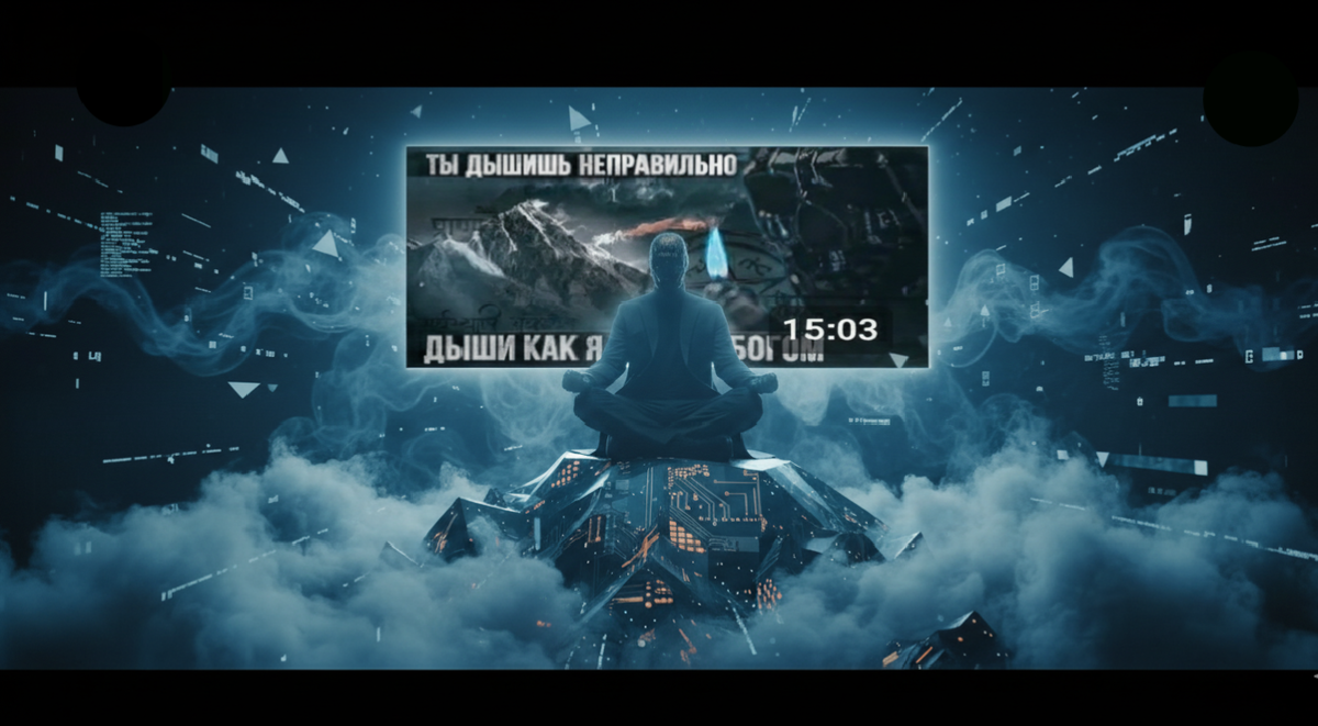 Визуализация созданная автором. Разбор видео: “Учу вас дышать: успех, власть, сила. Измени свою жизнь. Мориарти.”