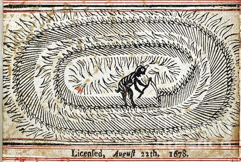 Английская брошюра 1678 года под названием Mowing-Devil (Дьявол-косарь)