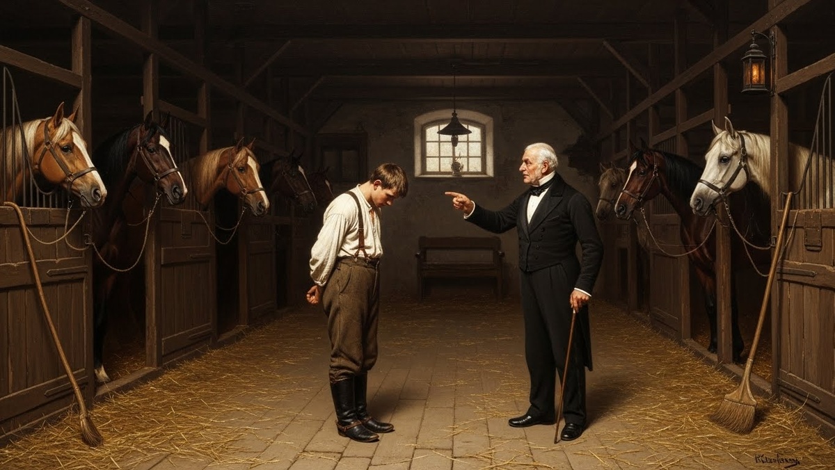 Дворецкий следил за порядком и мог доложить хозяину поместья (барину) о проступке конюха