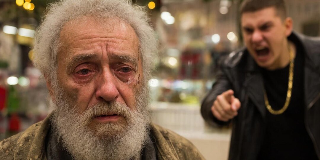 Нищий старик попросил хлеба у кассы, а "мажор" его грубо оттолкнул. Расплата пришла мгновенно...