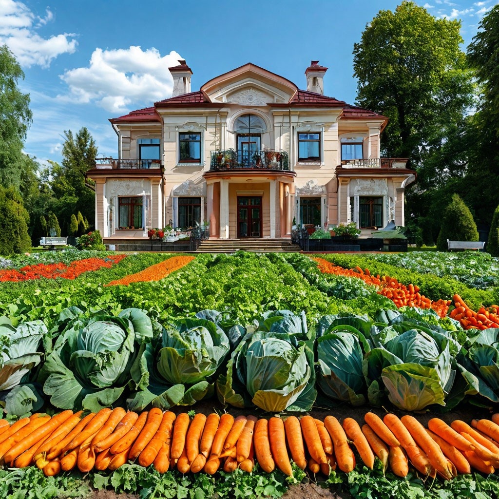 Дача - это богатый урожай корнеплодов, овощей, ягод, фруктов. Студёной зимой сытно.