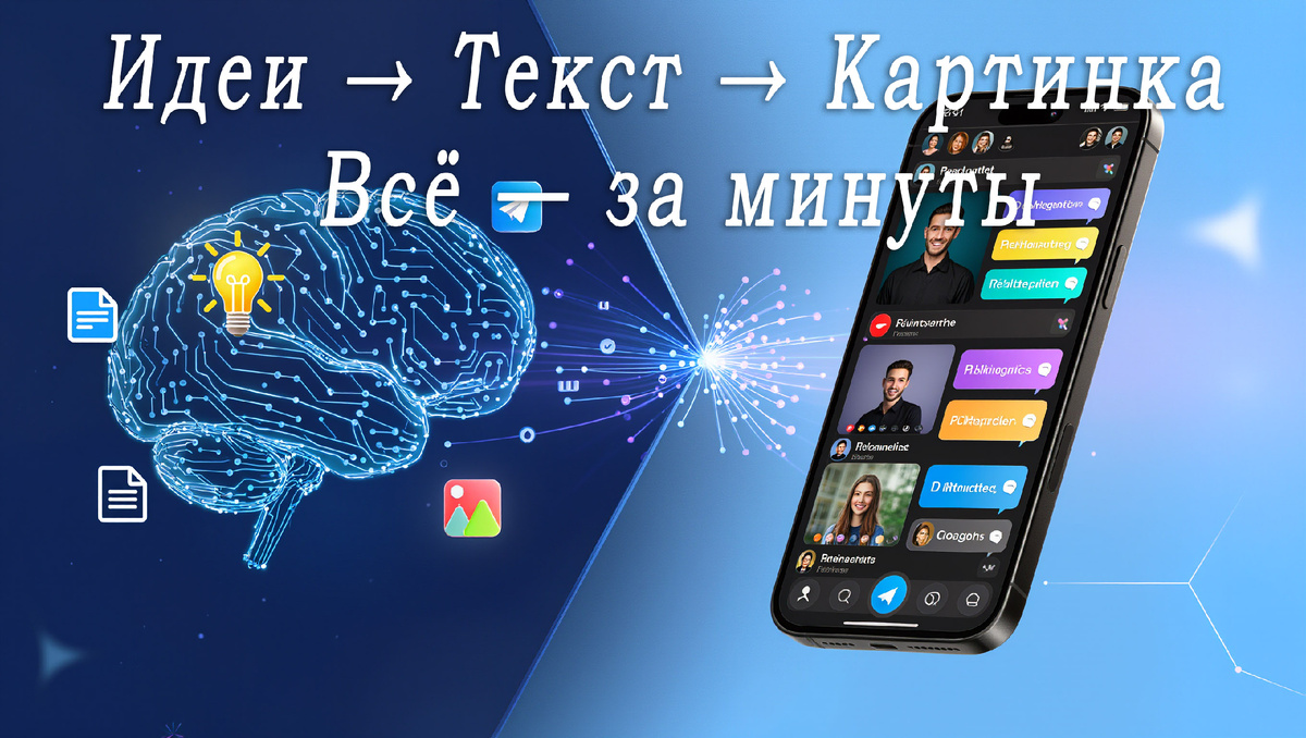 Нейросеть как генератор идей и контента для соцсетей.