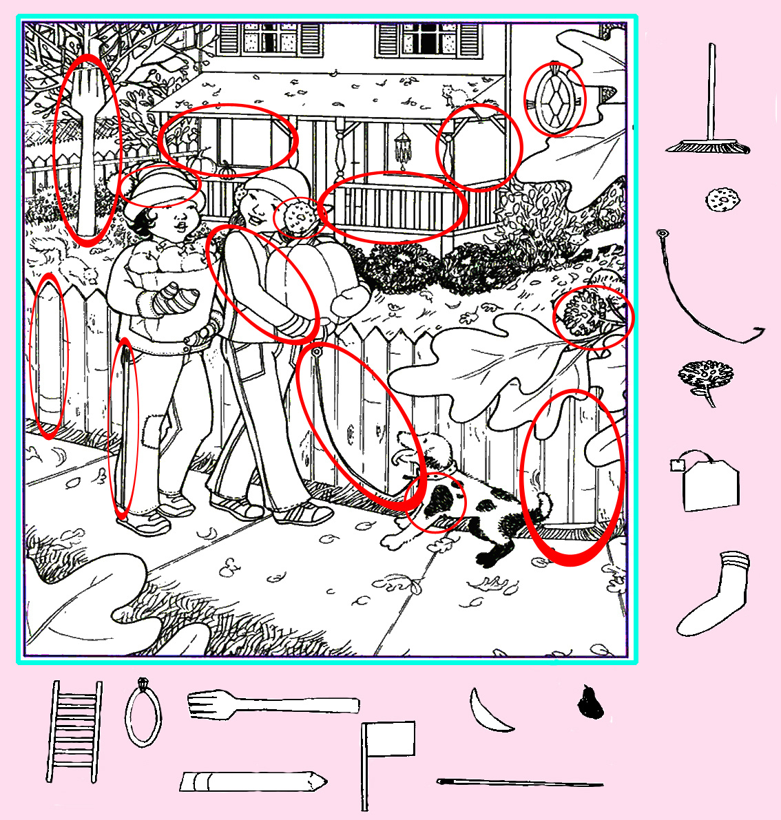 Картинка-ответ (14 сложных предметов). Картинка подготовлена автором