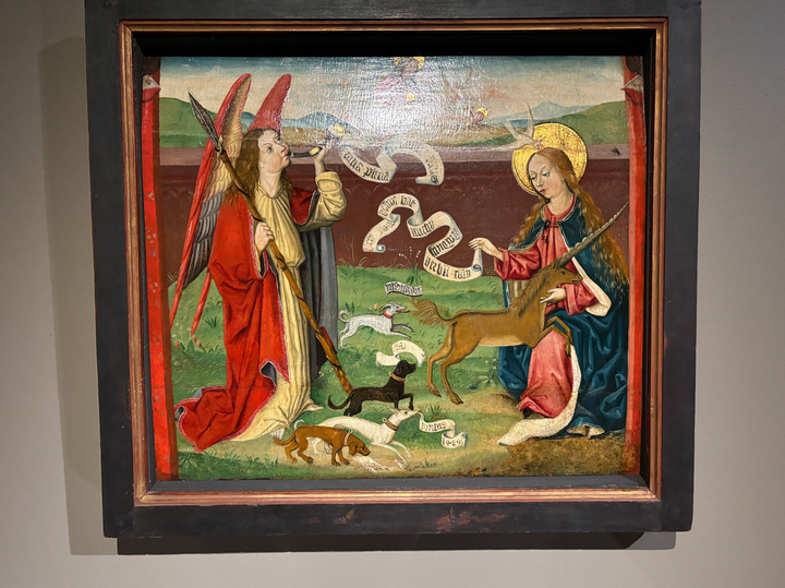     Мартин Шопенгауэр. «Благовещение (Мистическая охота на единорога)». / Марина Бляшон