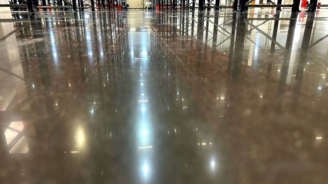 Готовый бетонный пол. Фото из открытых источников