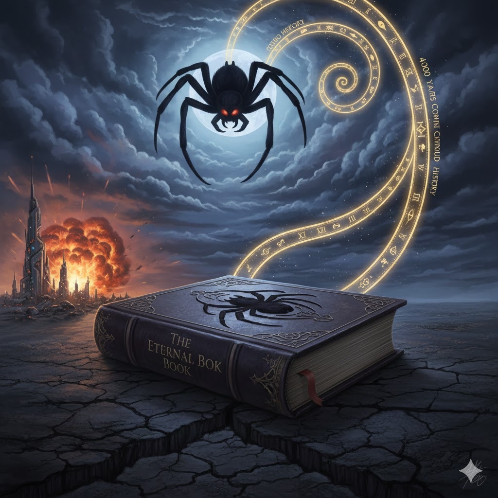 "Раньо Неро и Вечная Книга", иллюстрация создана сетью Джемини