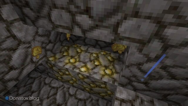    Золотая руда в пещере