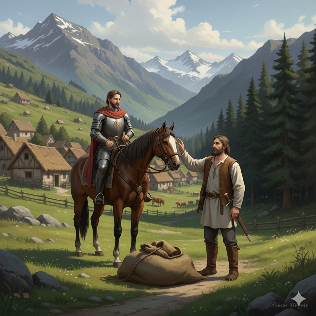 "Хелмар Скрывается", иллюстрация создана сетью Джемини