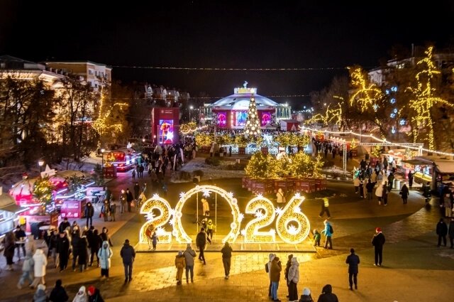   Главные новогодние торжества пройдут на Лыбедском бульваре. Фото: Администрация Рязани