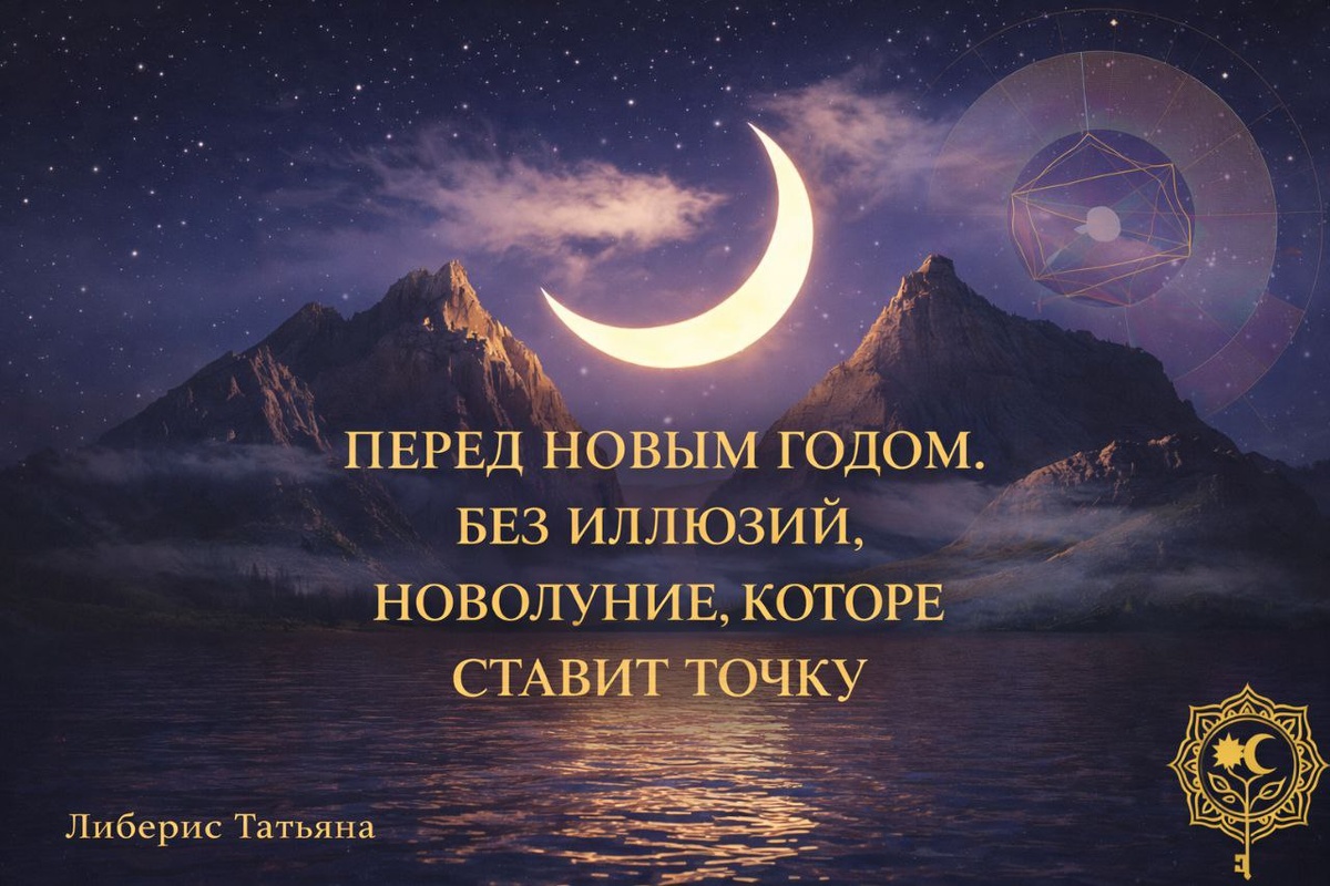 Новолуние, которое не даст уйти в иллюзии. В какой сфере у Вас может случиться перелом — и как это связано с зимним солнцестоянием?
