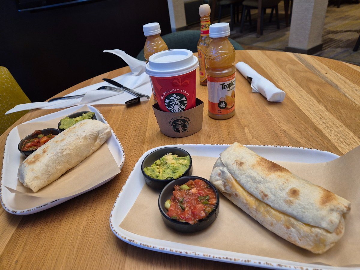 завтрак, Отель Мариотт,  Лас-Вегас 