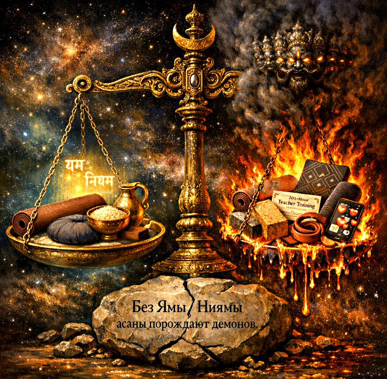 Без Ямы Ниямы асаны пораждают демонов