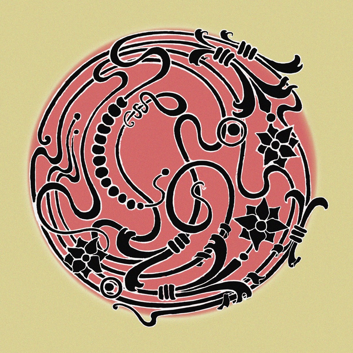 Розетта. Элемент орнамента в стиле Русский модерн. Художник: Минаев А.В..