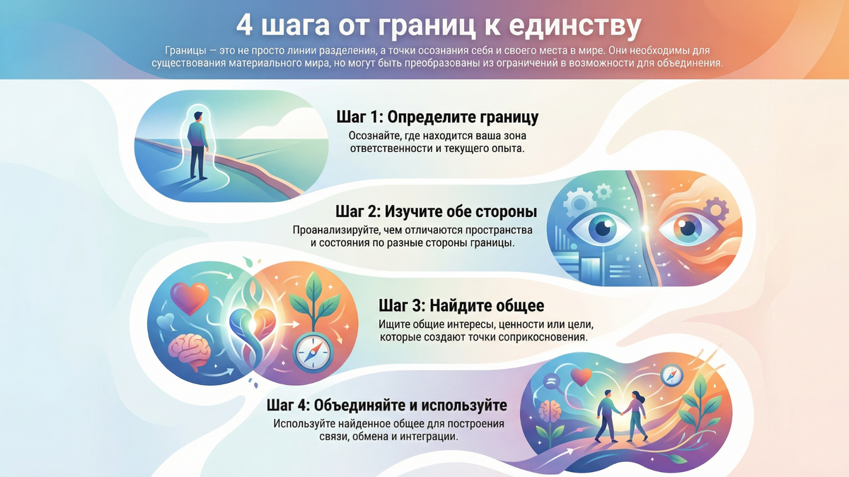 Процесс перехода от границы к динству