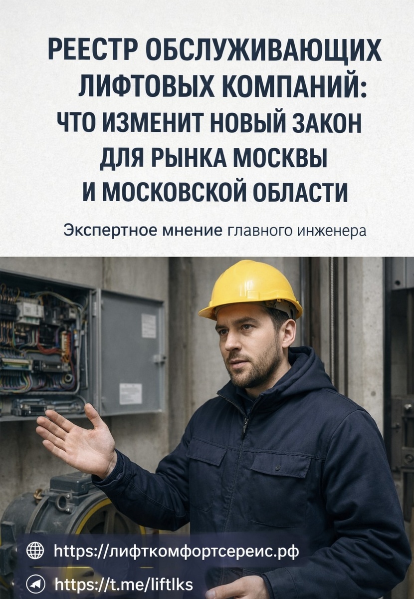 Реестр обслуживающих лифтовых компаний