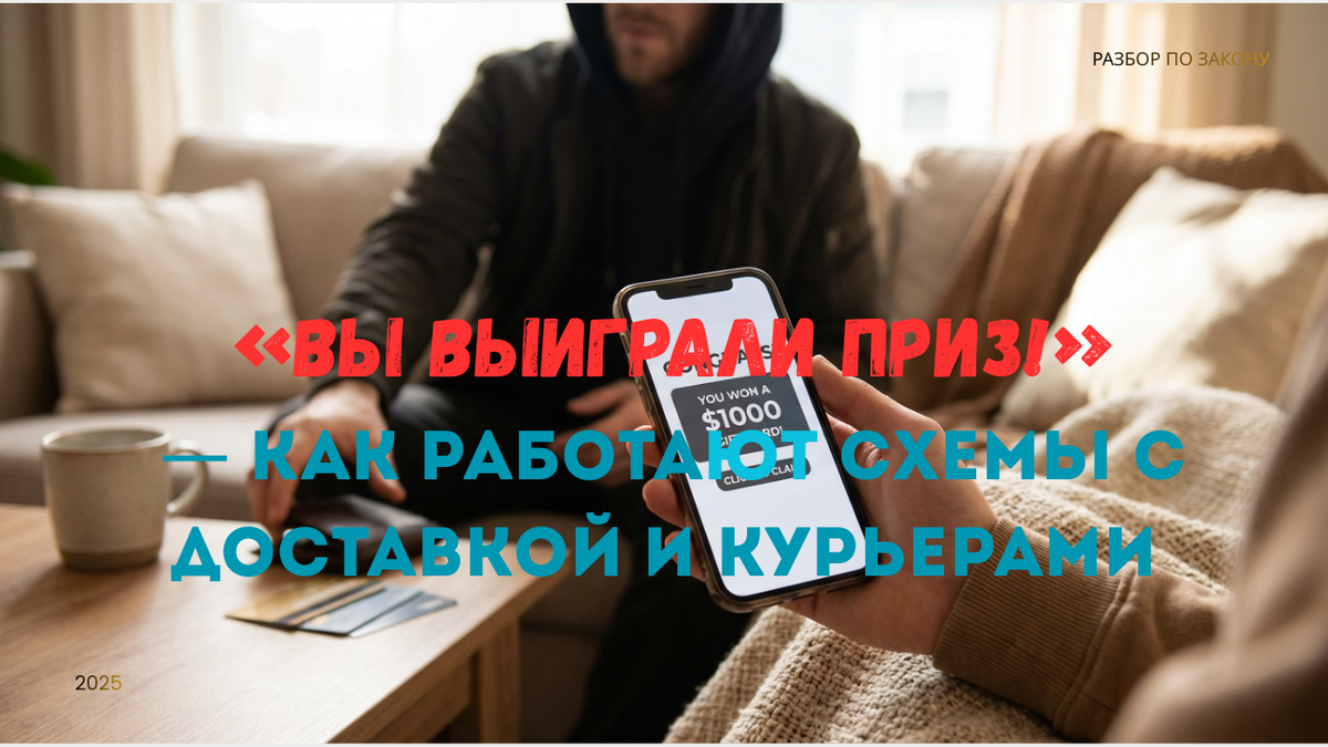 Почему «бесплатные призы» заканчиваются потерей денег и данных. Разбор схем с курьерами, доставкой и фальшивыми выигрышами.