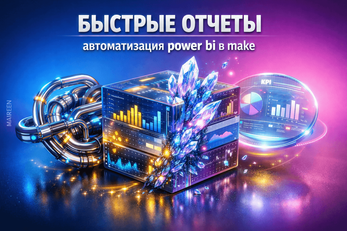    Проще настраивать обновляемые отчеты Power BI через Make | Автор: Марина Погодина Марина Погодина