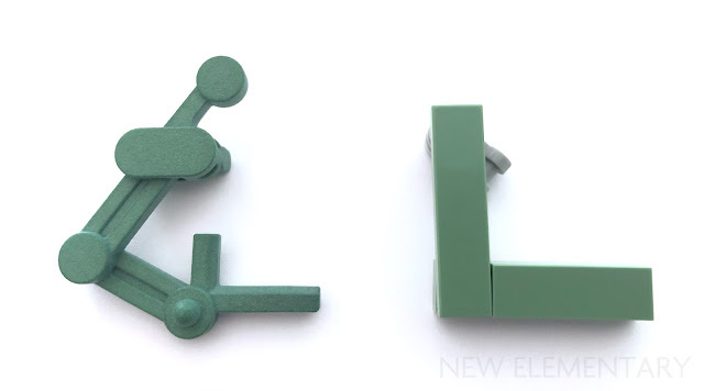 Набор «System House», 3D-печатная рейсшина – слева, стандартная из набора - справа