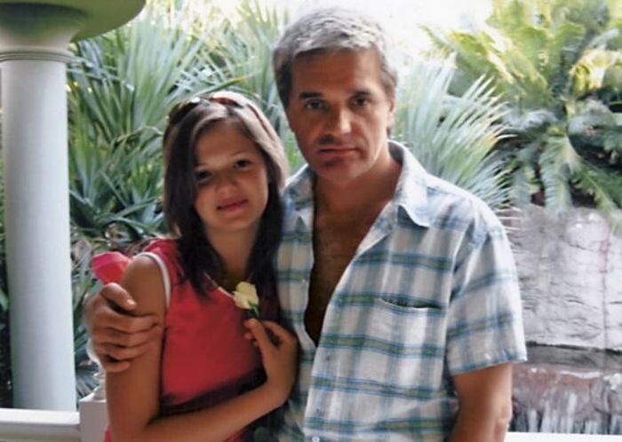 Константин Лавроненко с дочерью.