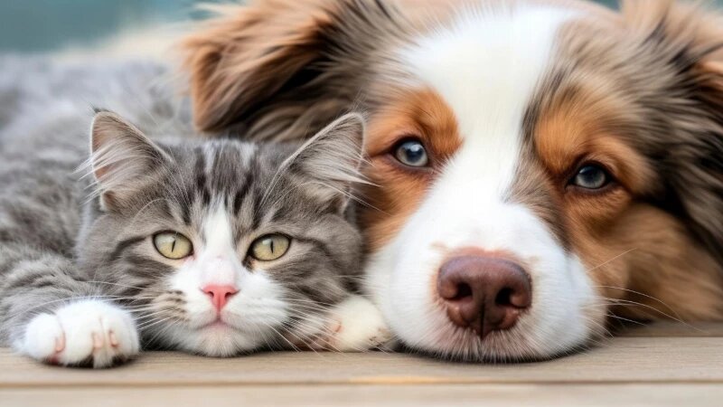     Кошка с собакой. freepik.com/freepik