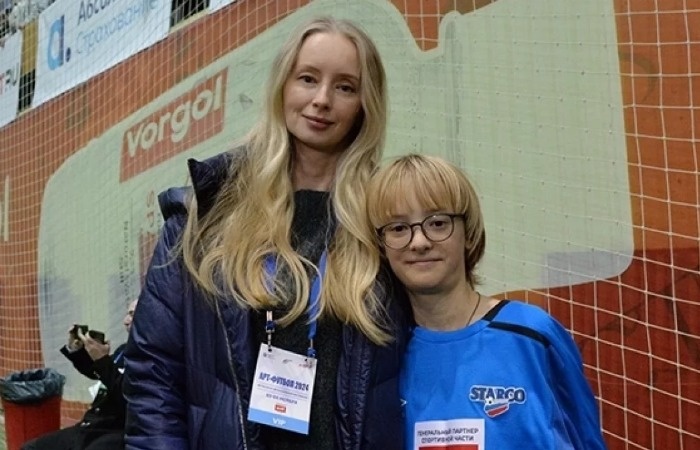 Марина Коташева со старшим сыном.