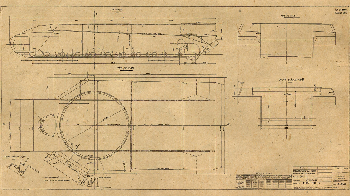 "Пониженный" корпус Char 50t B, то есть индекс AMX 50B вполне реален.