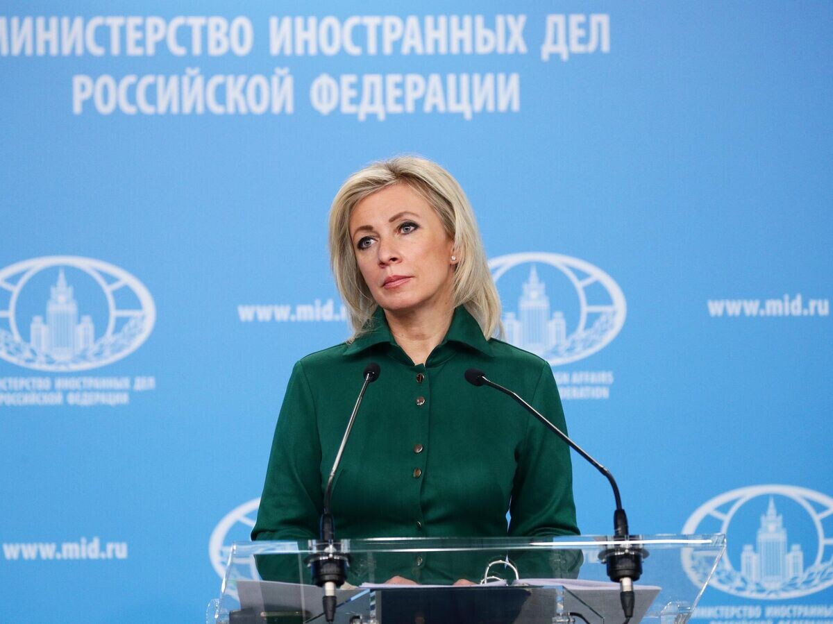    Официальный представитель Министерства иностранных дел России Мария Захарова во время брифинга в Москве | © РИА Новости / Пресс-служба МИД РФ