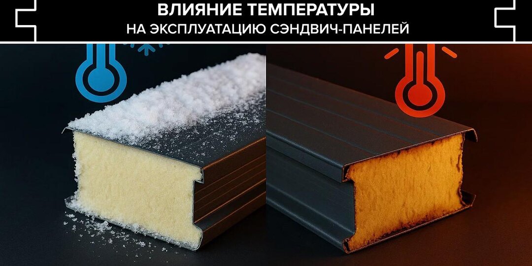 Как температура влияет на эксплуатацию сэндвич-панелей