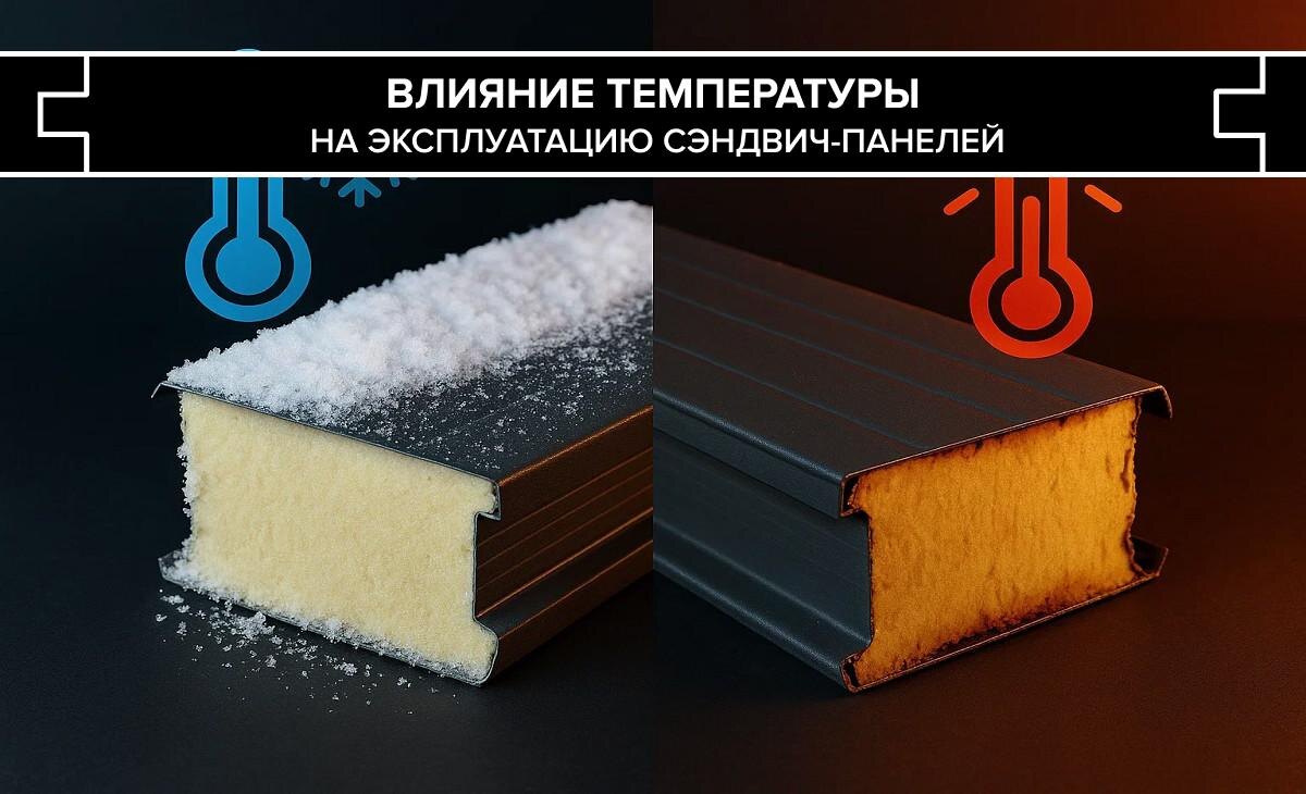 Как температура влияет на эксплуатацию сэндвич-панелей