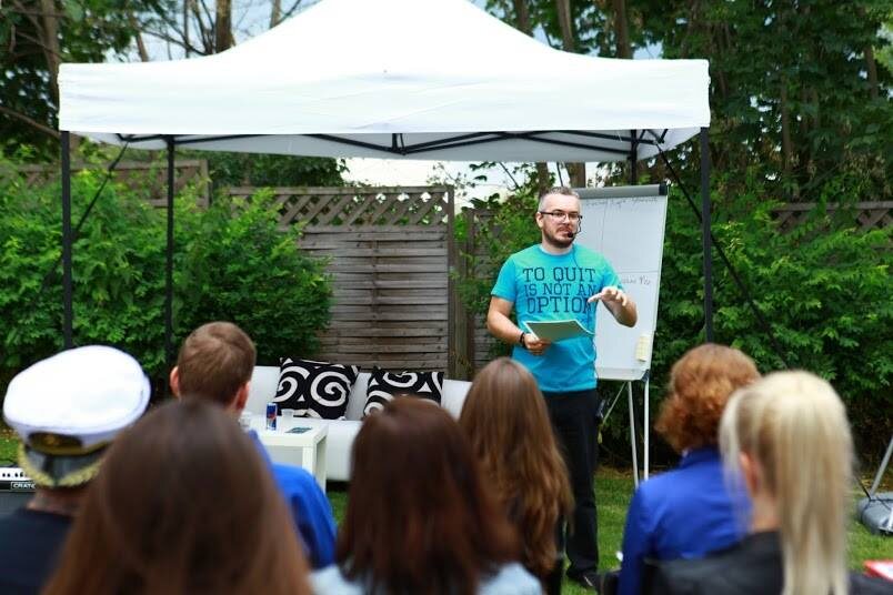 Совладелец SaaS продукта Юрий Сорокин на конференции, посвященной автоматизации HR-процессов – 2015 год.